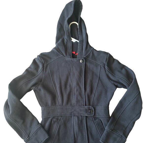 PUMA SportLifeStyle Womens Black Hoodie Jacket with Zipper size XS - Picture 1 of 11